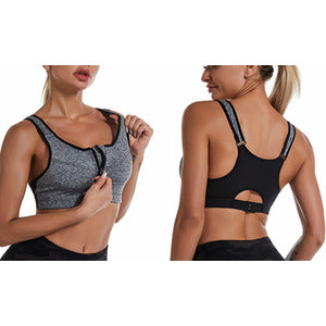Posture Supportive Front Zip Sport Bra
