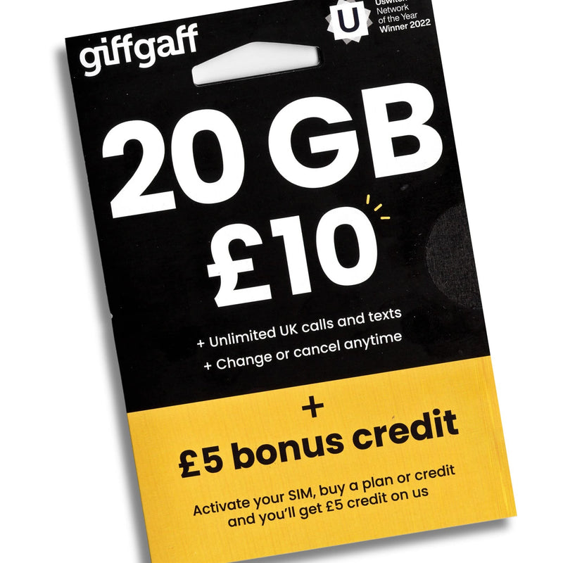 GiffGaff UK Original SIM Card | 100% Working in Pakistan