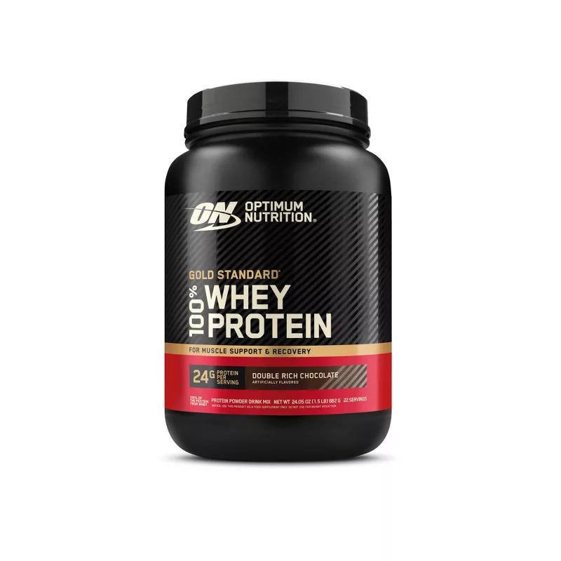 Optimum Nutrition Gold Standard 100% Whey Protein Powder - Double Rich  - 22 Servings - 23.59oz