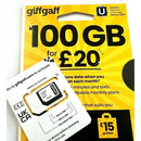 GiffGaff UK Original SIM Card | 100% Working in Pakistan